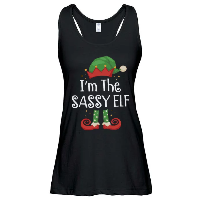 Elf Family Matching Pajamas Ladies Essential Flowy Tank