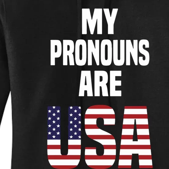 Enes Freedom My Pronouns Are Usa Women's Pullover Hoodie