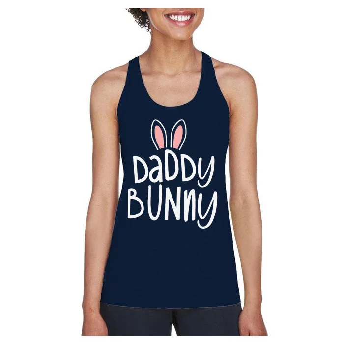 Easter Family Matching S Pastel Easter Daddy Bunny Women's Racerback Tank