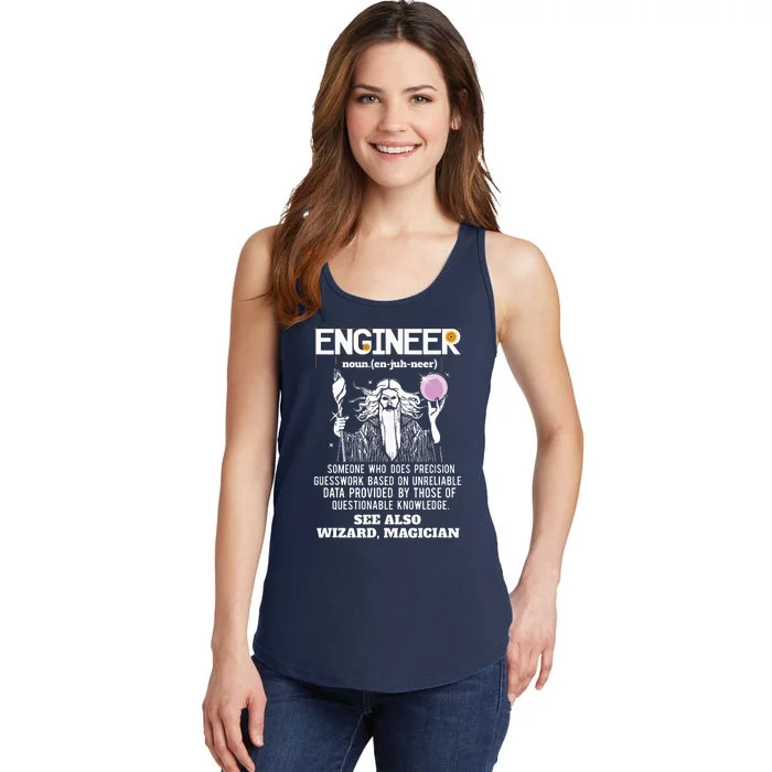 Engineer Funny Mechanical Civil Engineering Wizard Ladies Essential Tank