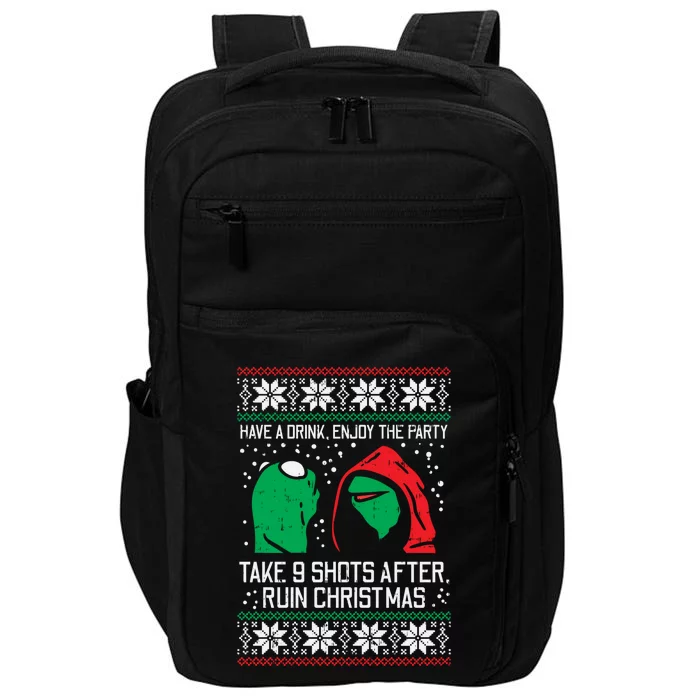 Evil Frog Meme Ugly Christmas Sweater Ruin Xmas Party Gift Impact Tech Backpack