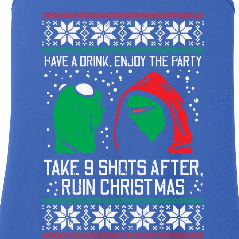 Evil Frog Meme Ugly Christmas Sweater Ruin Xmas Party Gift Ladies Essential Tank