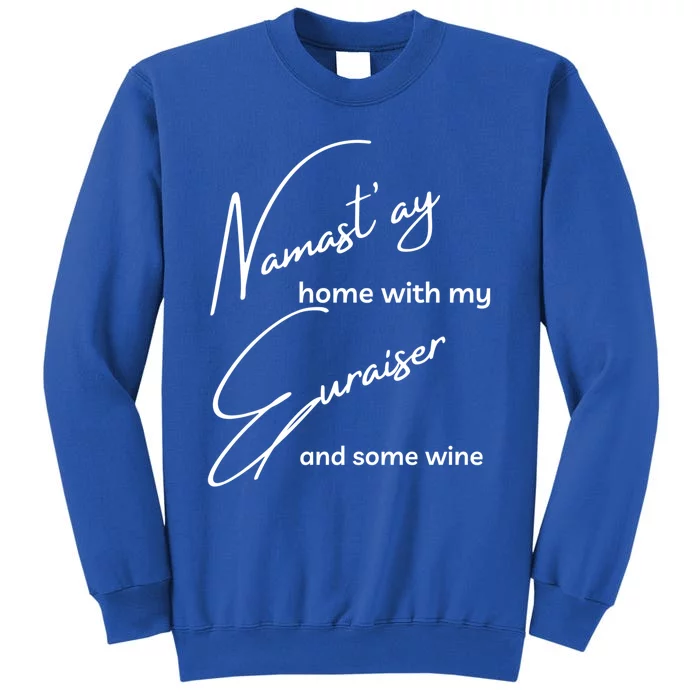 Euraisergift Funny Namastay For Yoga And Dog Lovers Cute Gift Sweatshirt