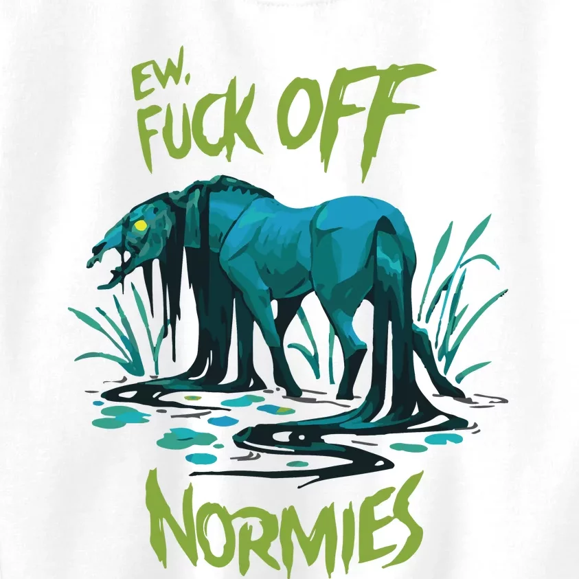 Ew Fuck Off Normies Kids Sweatshirt