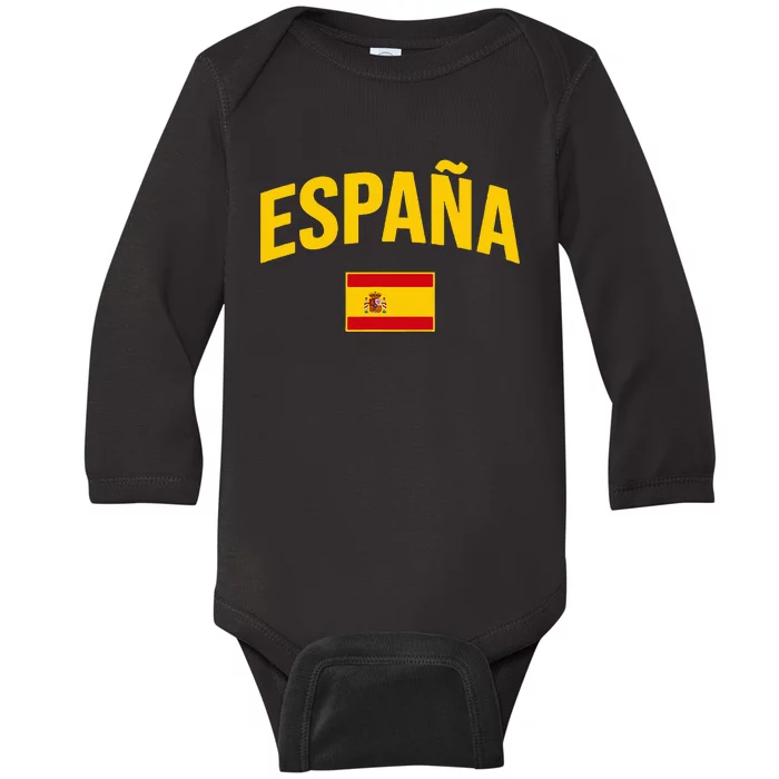 EspañA Flag Of Spain Classic Spain Baby Long Sleeve Bodysuit