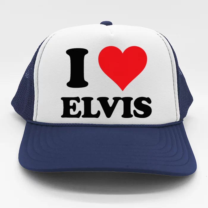 Elvis Fan Personalized Gift I Heart Elvis Customized Item Trucker Hat