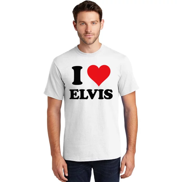 Elvis Fan Personalized Gift I Heart Elvis Customized Item Tall T-Shirt