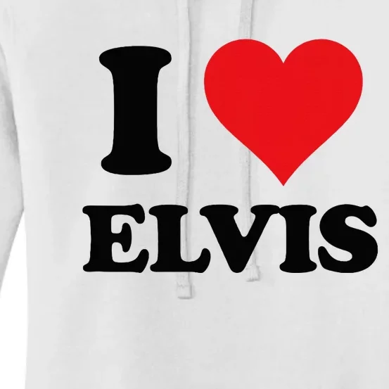 Elvis Fan Personalized Gift I Heart Elvis Customized Item Women's Pullover Hoodie