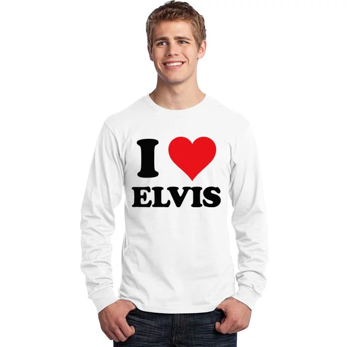 Elvis Fan Personalized Gift I Heart Elvis Customized Item Tall Long Sleeve T-Shirt