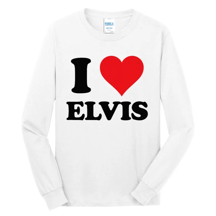 Elvis Fan Personalized Gift I Heart Elvis Customized Item Tall Long Sleeve T-Shirt