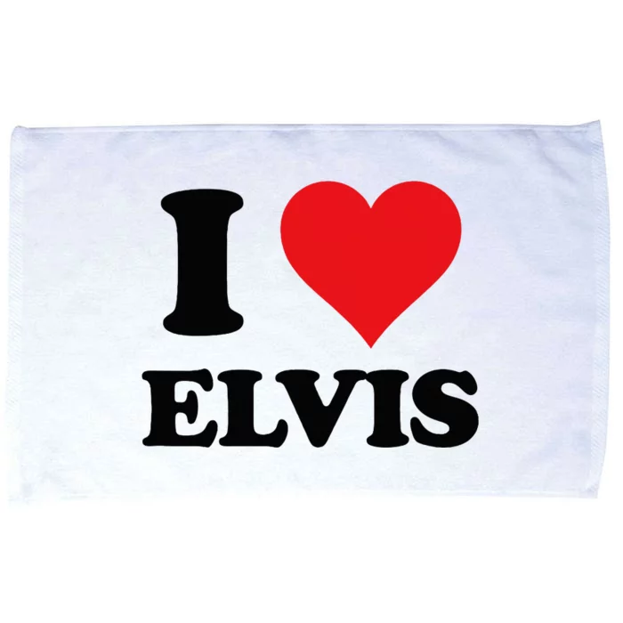 Elvis Fan Personalized Gift I Heart Elvis Customized Item Microfiber Hand Towel