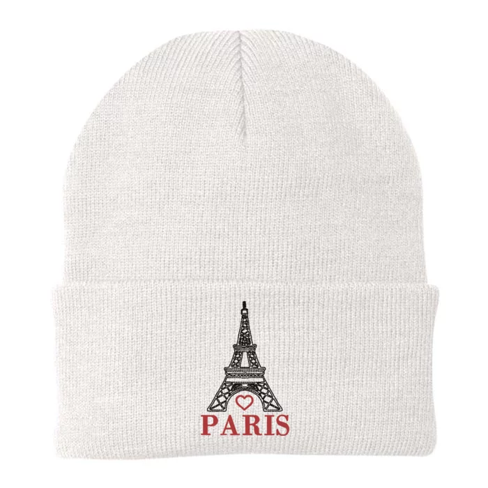 Embroidered France Paris Eiffel Tower Embroidery Knit Cap Winter Beanie