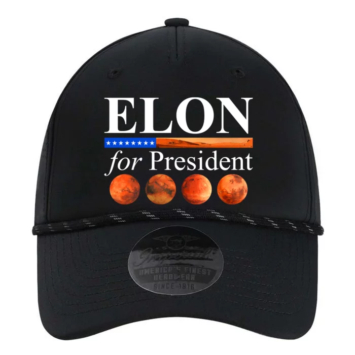 Elon For President USA Mars Flag Performance The Dyno Cap