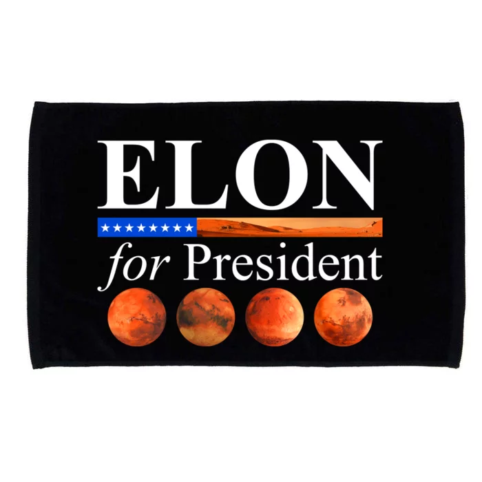 Elon For President USA Mars Flag Microfiber Hand Towel