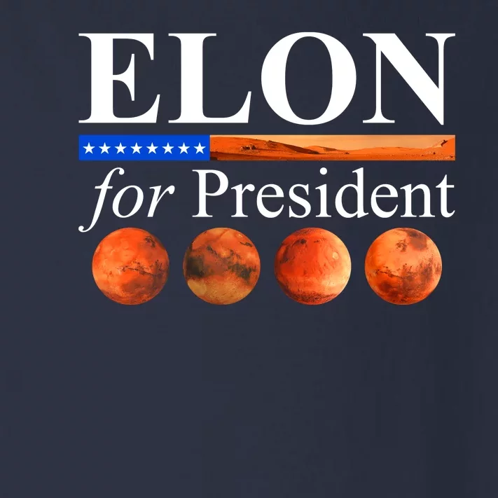 Elon For President USA Mars Flag Toddler Long Sleeve Shirt