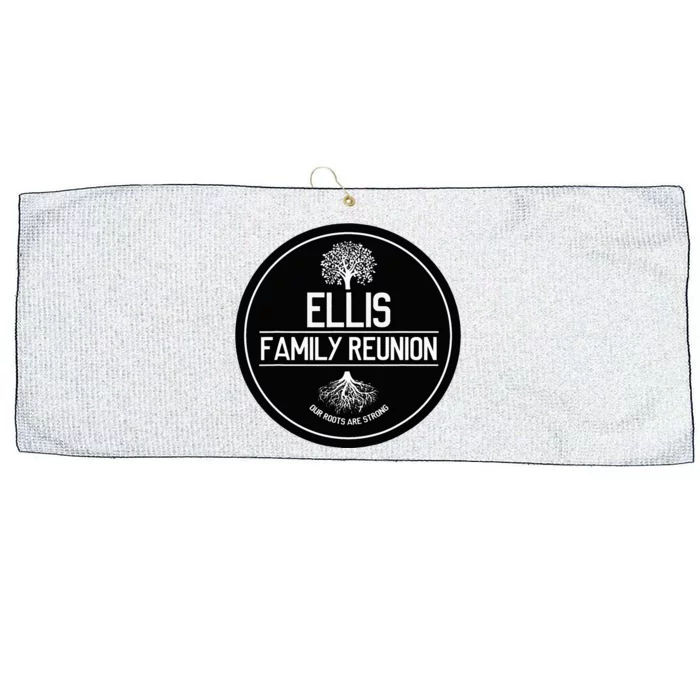 Ellis Family Reunion Our Roots Are Strong Tree Large Microfiber Waffle Golf Towel