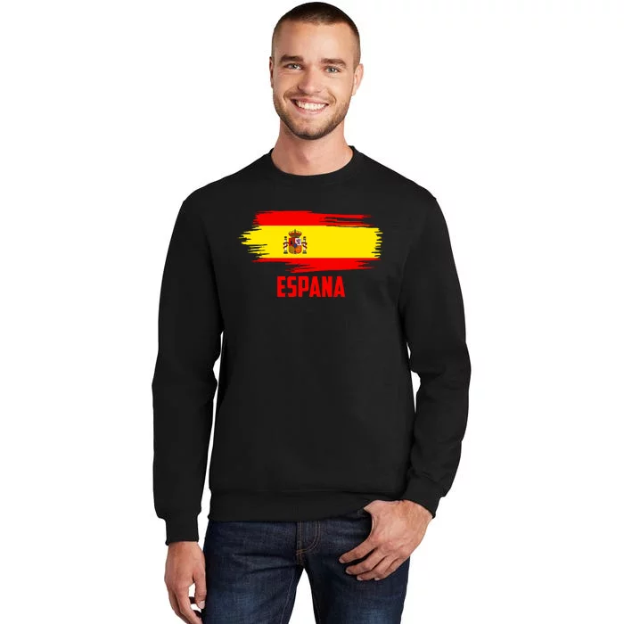 Espana Flag Spain Soccer Spain Futbol Club Support Tall Sweatshirt