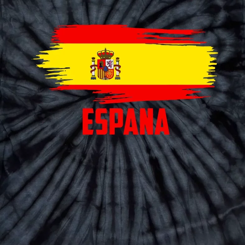 Espana Flag Spain Soccer Spain Futbol Club Support Tie-Dye T-Shirt