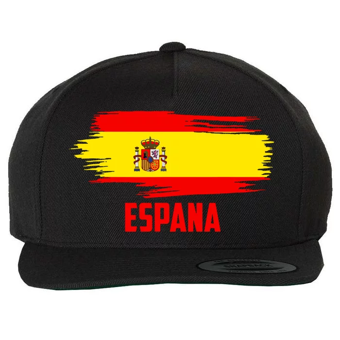 Espana Flag Spain Soccer Spain Futbol Club Support Wool Snapback Cap