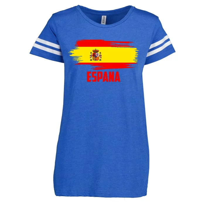 Espana Flag Spain Soccer Spain Futbol Club Support Enza Ladies Jersey Football T-Shirt