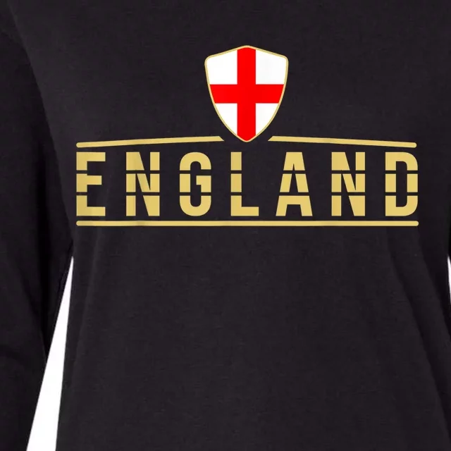 England Football Shirt England Soccer Jersey British Womens Cotton Relaxed Long Sleeve T-Shirt