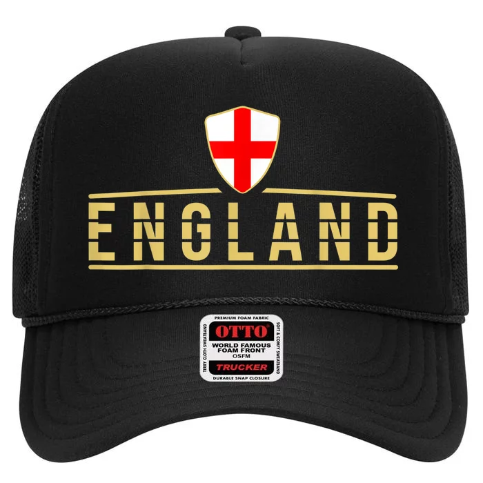 England Football Shirt England Soccer Jersey British High Crown Mesh Trucker Hat