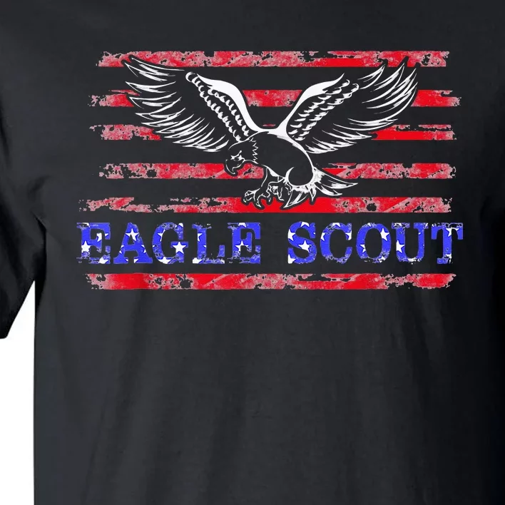 Eagle Flag Scout Gift Tall T-Shirt