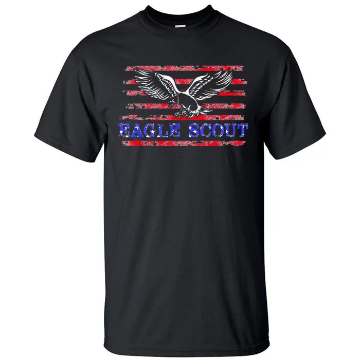 Eagle Flag Scout Gift Tall T-Shirt