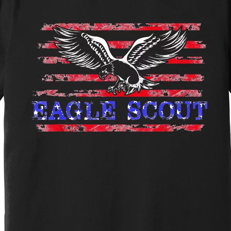 Eagle Flag Scout Gift Premium T-Shirt