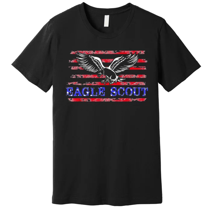 Eagle Flag Scout Gift Premium T-Shirt