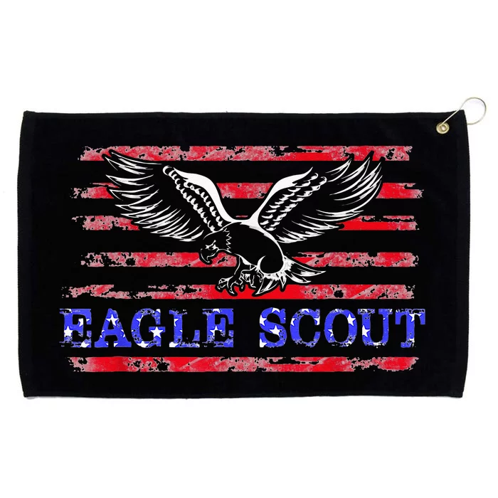 Eagle Flag Scout Gift Grommeted Golf Towel