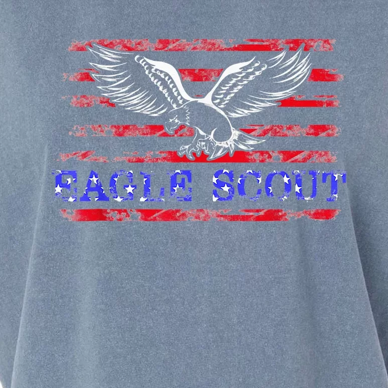 Eagle Flag Scout Gift Garment-Dyed Women's Muscle Tee