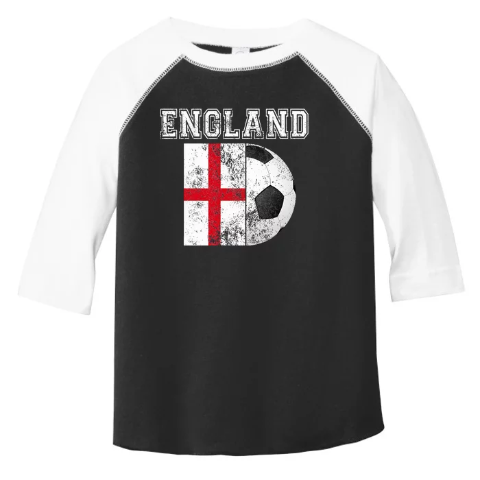 ENGLAND Flag  Soccer Futbol Football Toddler Fine Jersey T-Shirt