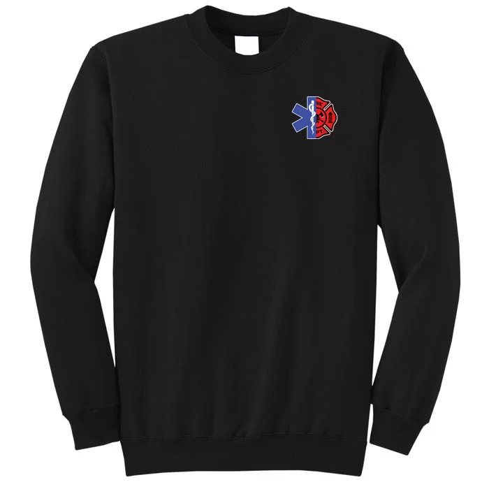 EMT Firefighter Shirts Firefighter Two Sided EMS Gift Sweatshirt