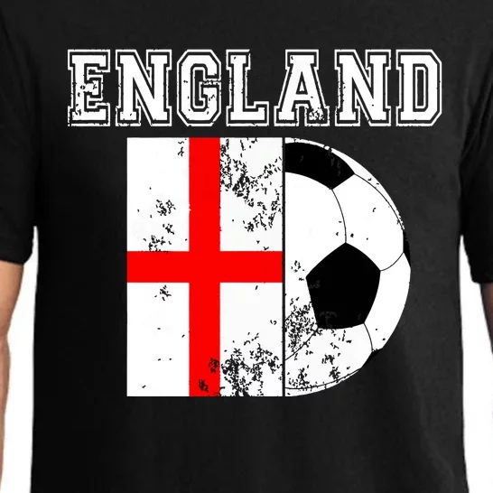 England Flag Soccer Futbol Football Pajama Set