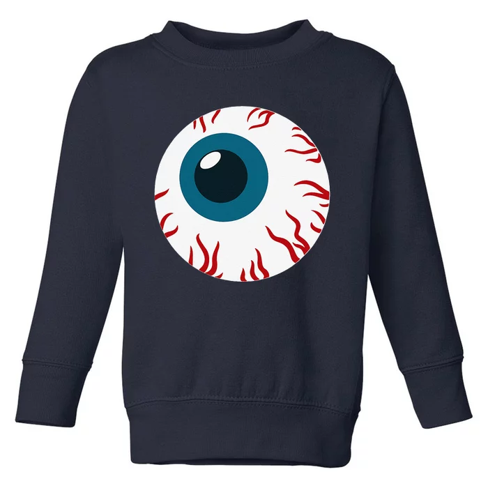 Eyeball Funny Spooky Scary Halloween Birthday Gift Women Toddler Sweatshirt