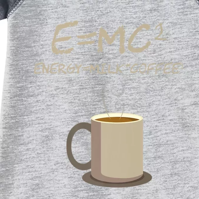 E=MC2 Funny Science Coffee Energy Milk Coffee Gift Infant Baby Jersey Bodysuit