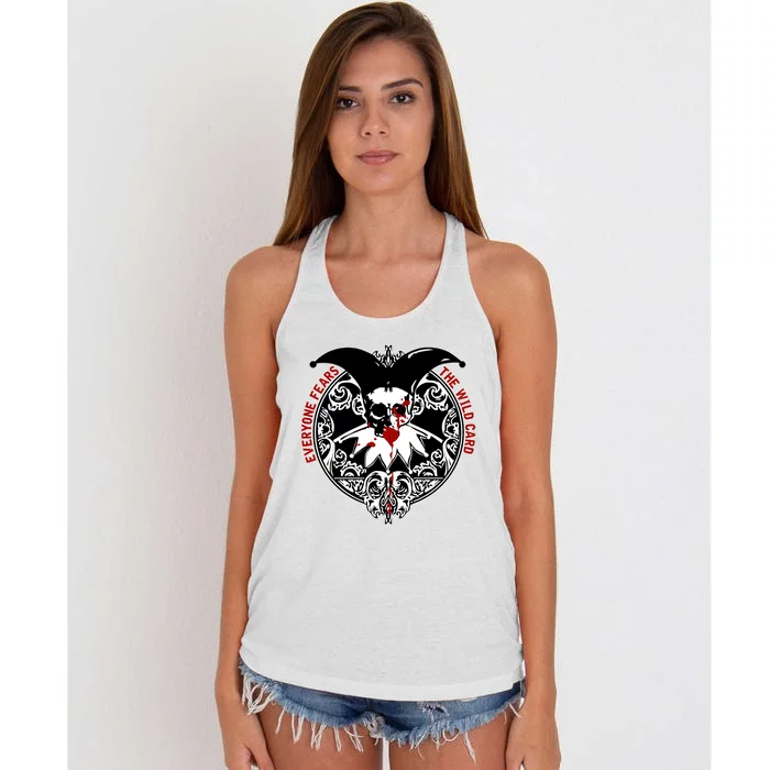 Every Fears The Wilds Card Women's Knotted Racerback Tank