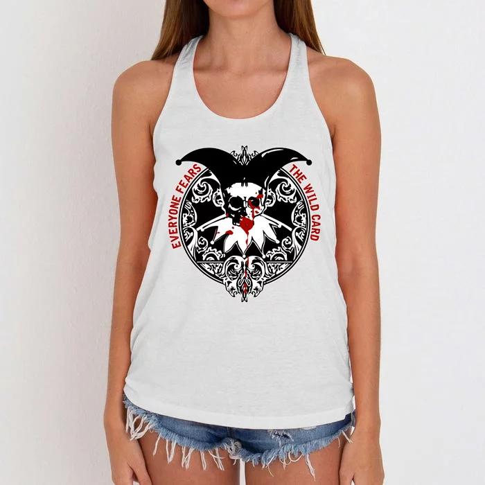 Every Fears The Wilds Card Women's Knotted Racerback Tank