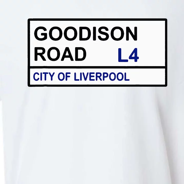 Everton Football Team Goodison Road Street Sign Sueded Cloud Jersey T-Shirt