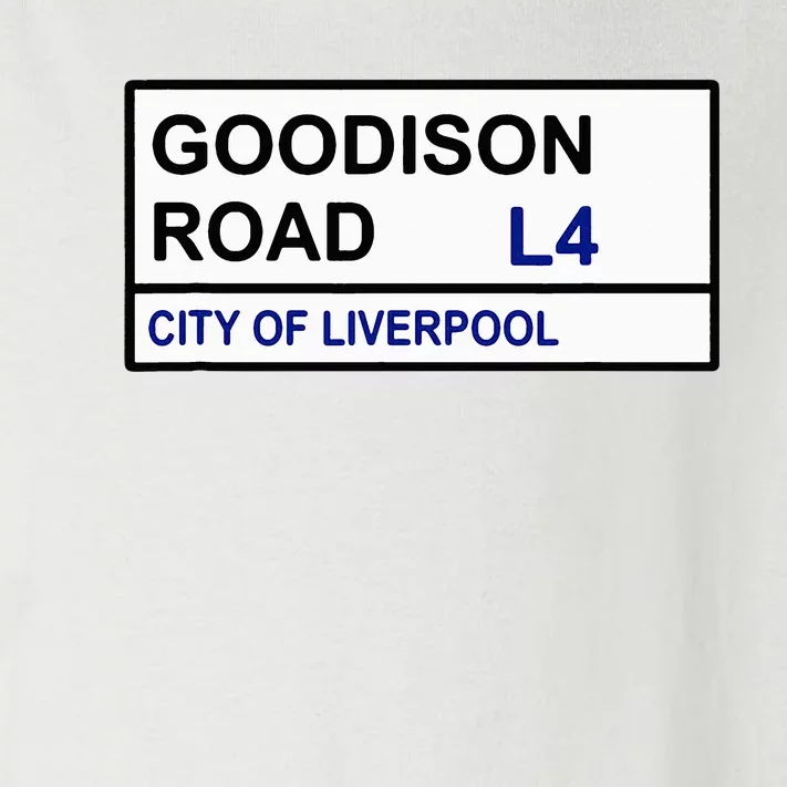 Everton Football Team Goodison Road Street Sign Toddler Long Sleeve Shirt