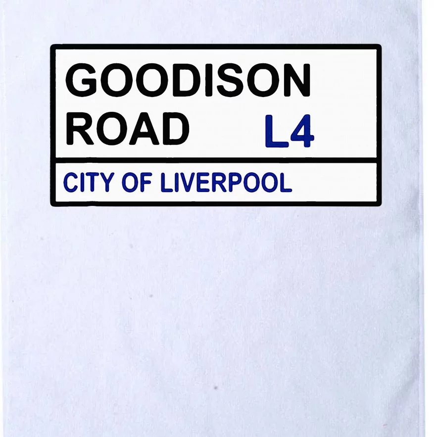 Everton Football Team Goodison Road Street Sign Platinum Collection Golf Towel