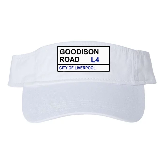 Everton Football Team Goodison Road Street Sign Valucap Bio-Washed Visor