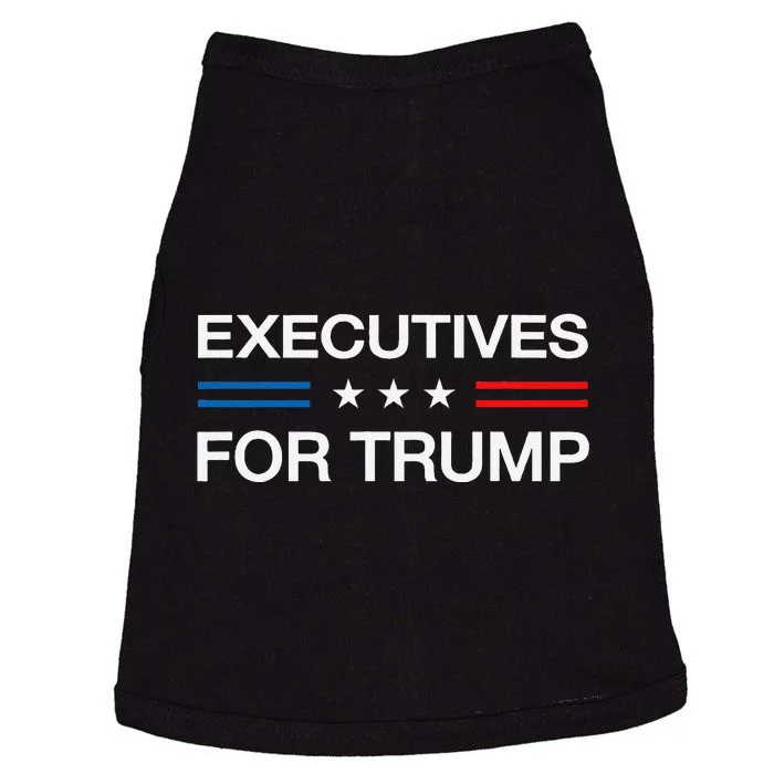 Executives For Trump 2024 Funny Election Vote Business Voter Doggie Tank