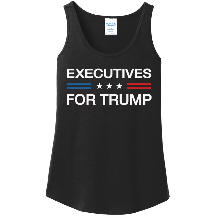 Executives For Trump 2024 Funny Election Vote Business Voter Ladies Essential Tank