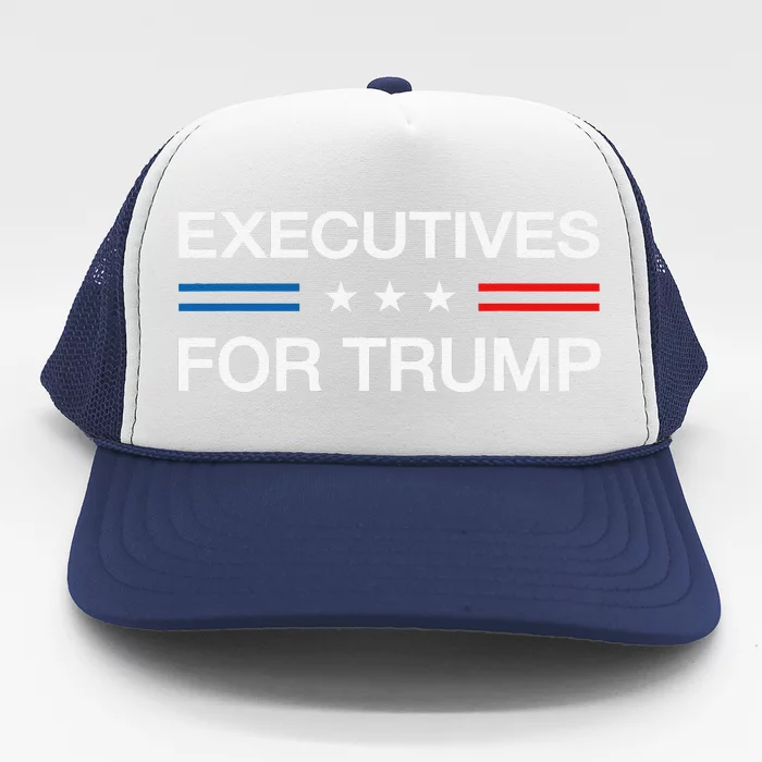 Executives For Trump 2024 Funny Election Vote Business Voter Trucker Hat