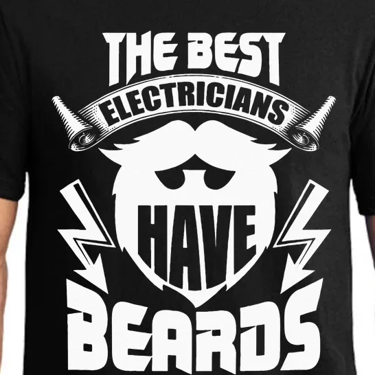 Electrician Funny The Best Electricians Have Beards Pajama Set