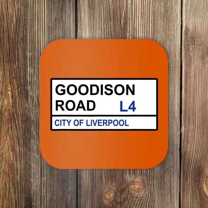 Everton Football Team Goodison Road Street Sign Coaster