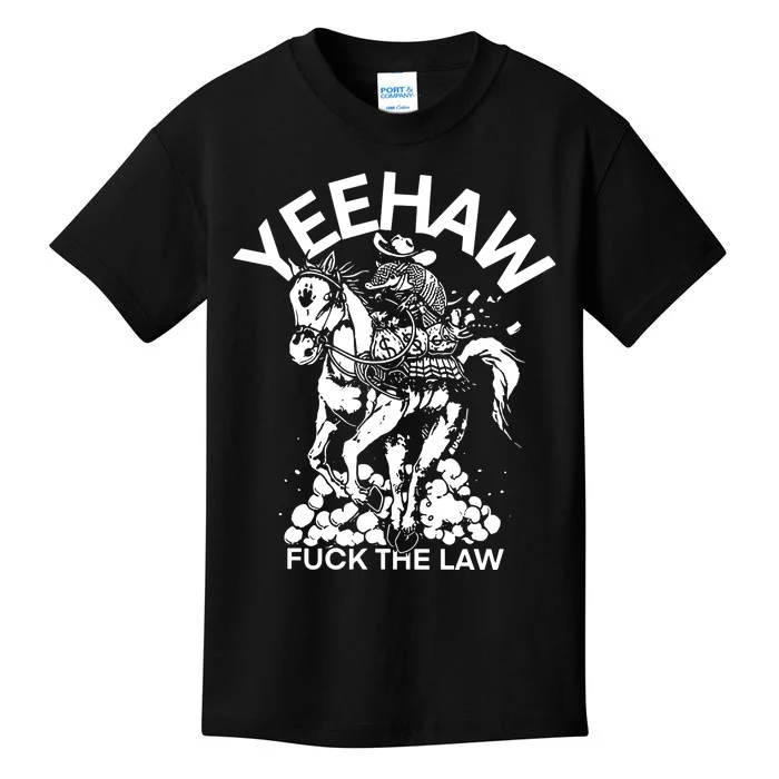 Eehaw Fuck The Law Kids T-Shirt