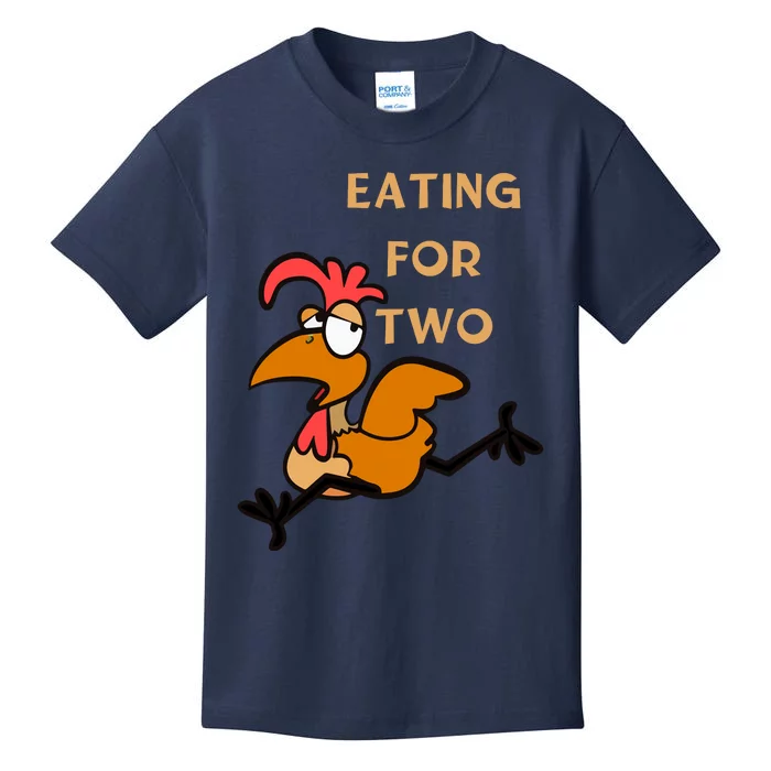 Eating For Two Thanksgiving Funny Turkey Kids T-Shirt